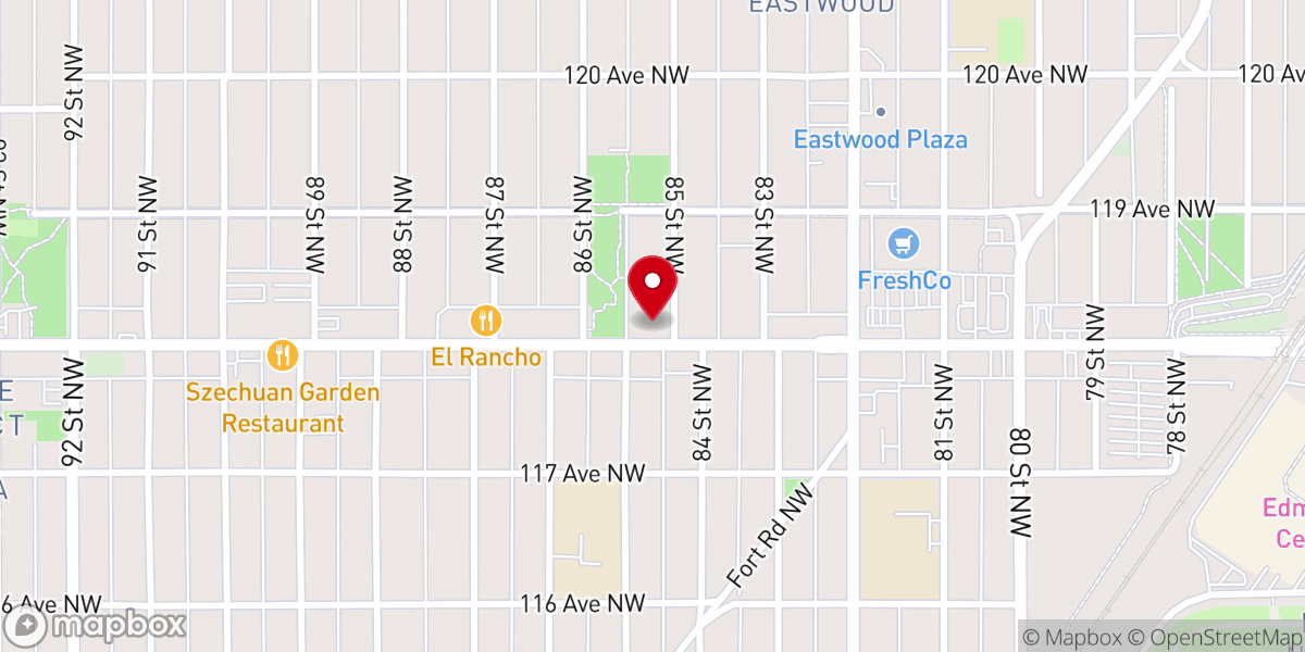 Map showing location of St. Alphonsus Catholic Parish
