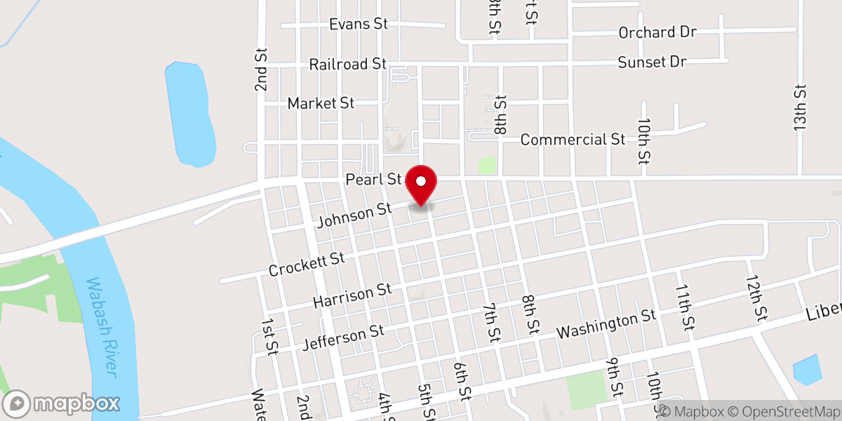 Map showing location of Benson Chapel United Methodist
