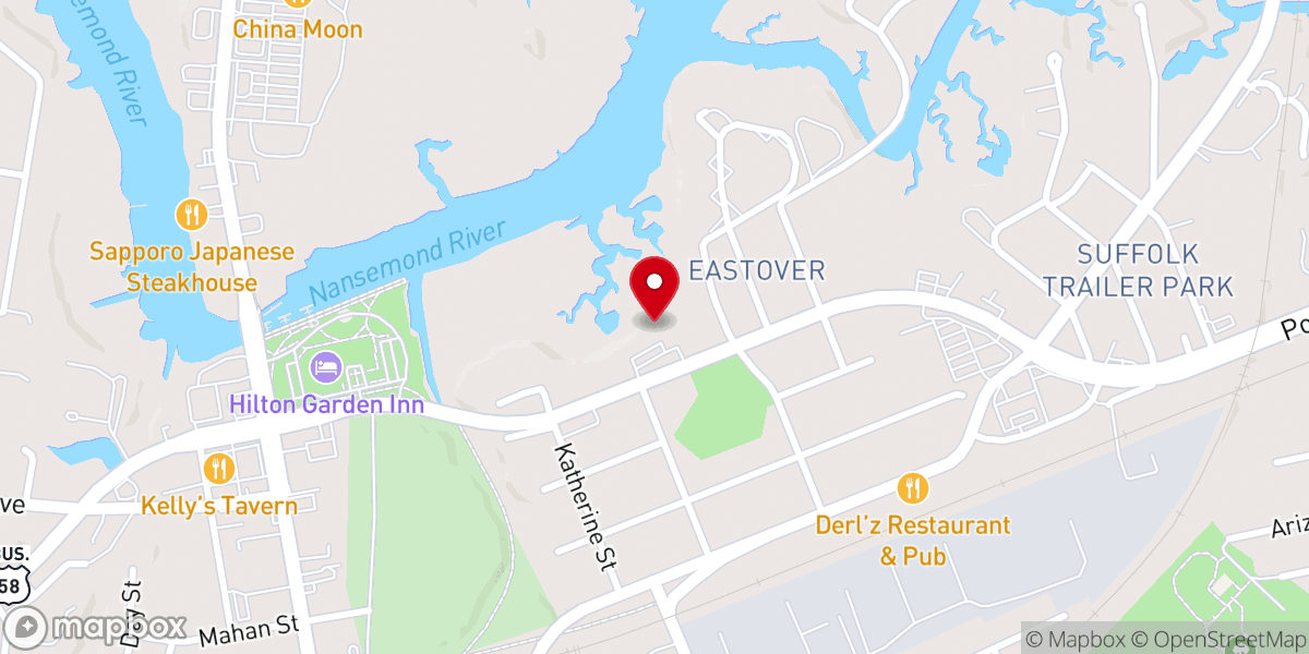 Map showing location of United Full Gospel Revival Center Church