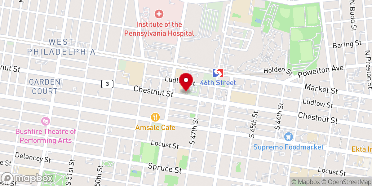 Map showing location of Antioch Christian Fellowship
