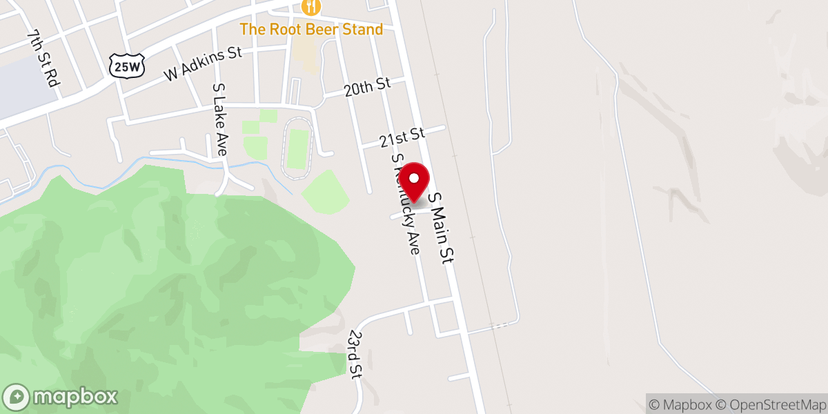 Map showing location of South Park United Baptist Church