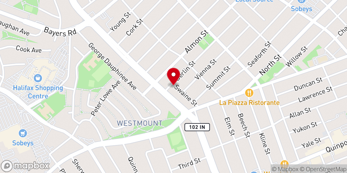 Map showing location of Anglican Catholic Parish of Saint Aidan