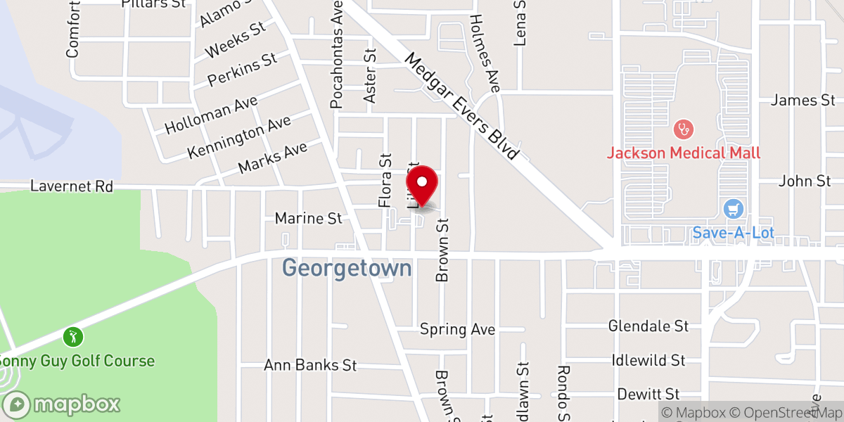 Map showing location of Second Temple Church of Christ