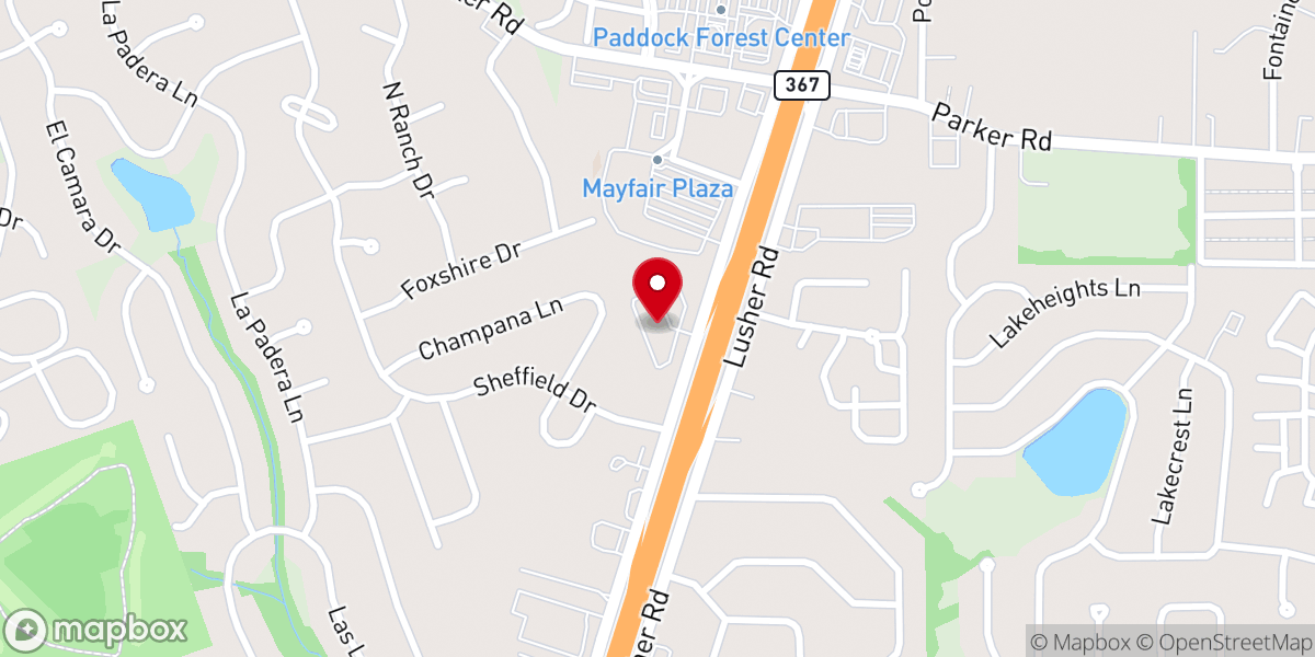 Map showing location of True Gospel Miracle Church STL