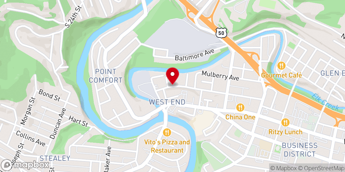 Map showing location of First Love Church
