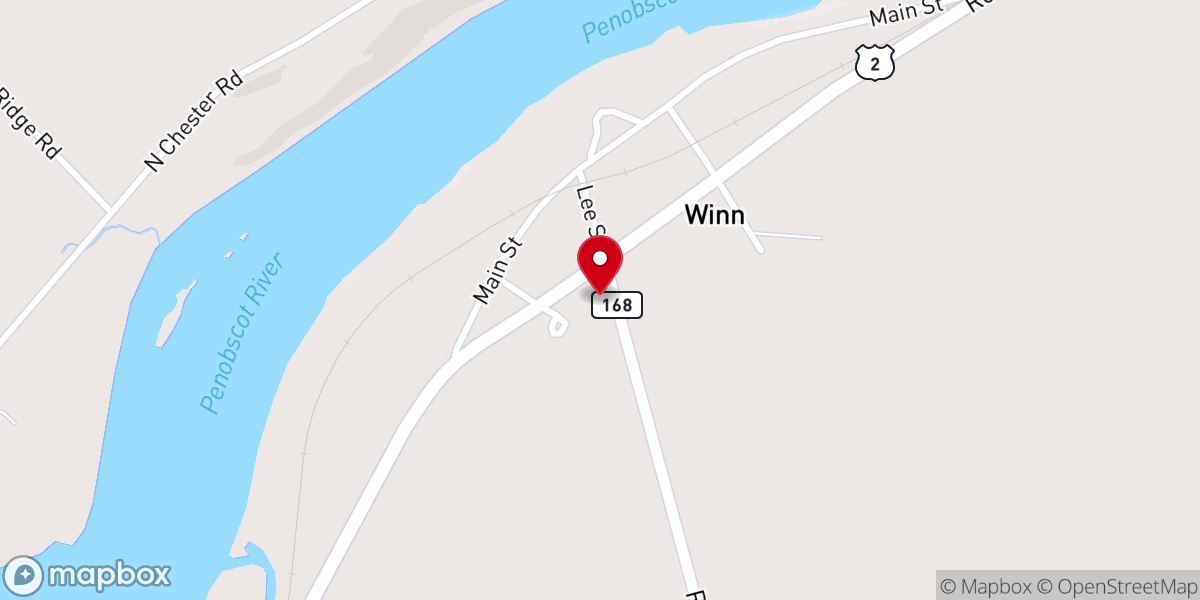 Map showing location of Sacred Heart Catholic Church