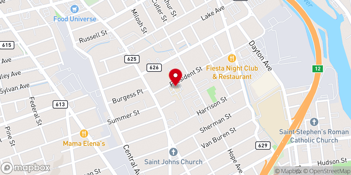 Map showing location of St. Nicholas Ukrainian Catholic Church