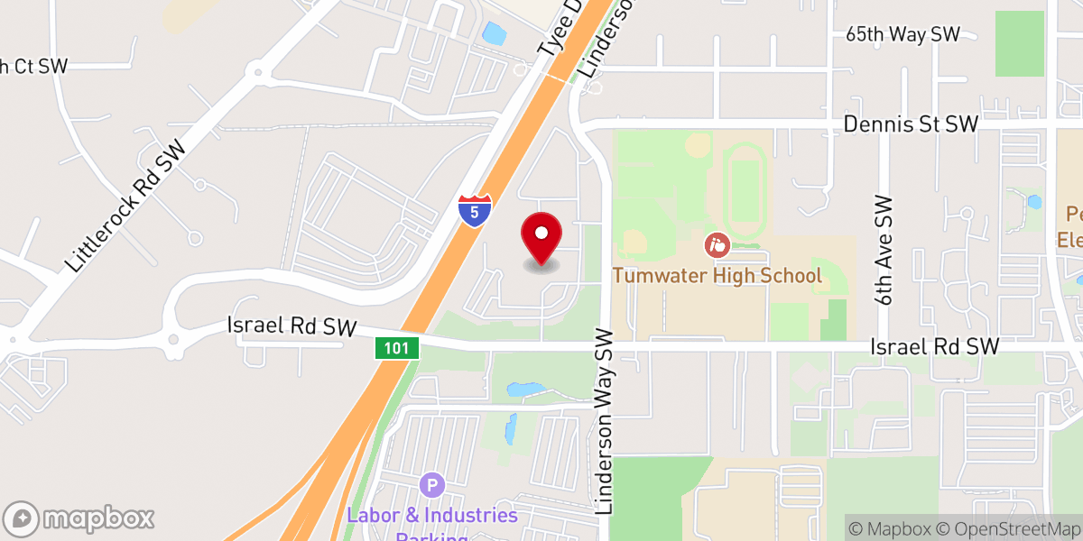 Map showing location of Mountain View Church