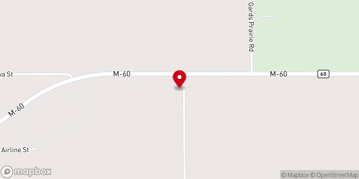 Map showing location of Pleasant View Church of Christ