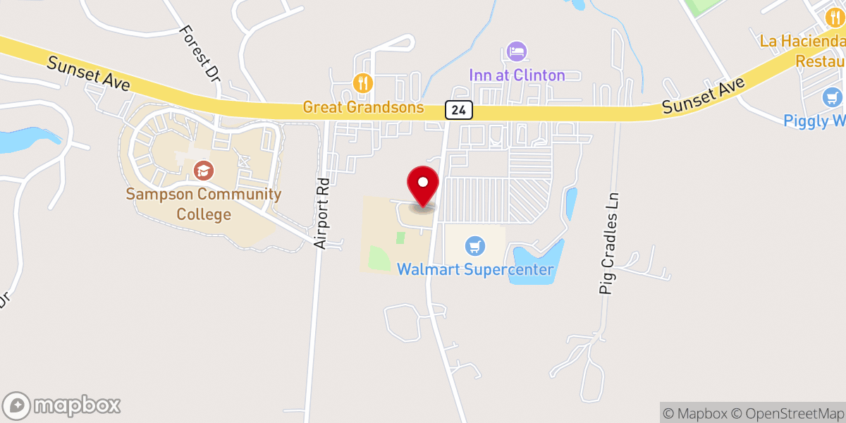 Map showing location of Spirit of Life Church of God