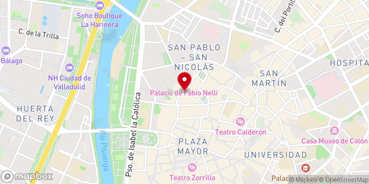 Map showing location of Real Iglesia Parroquial de San Miguel y San Julián