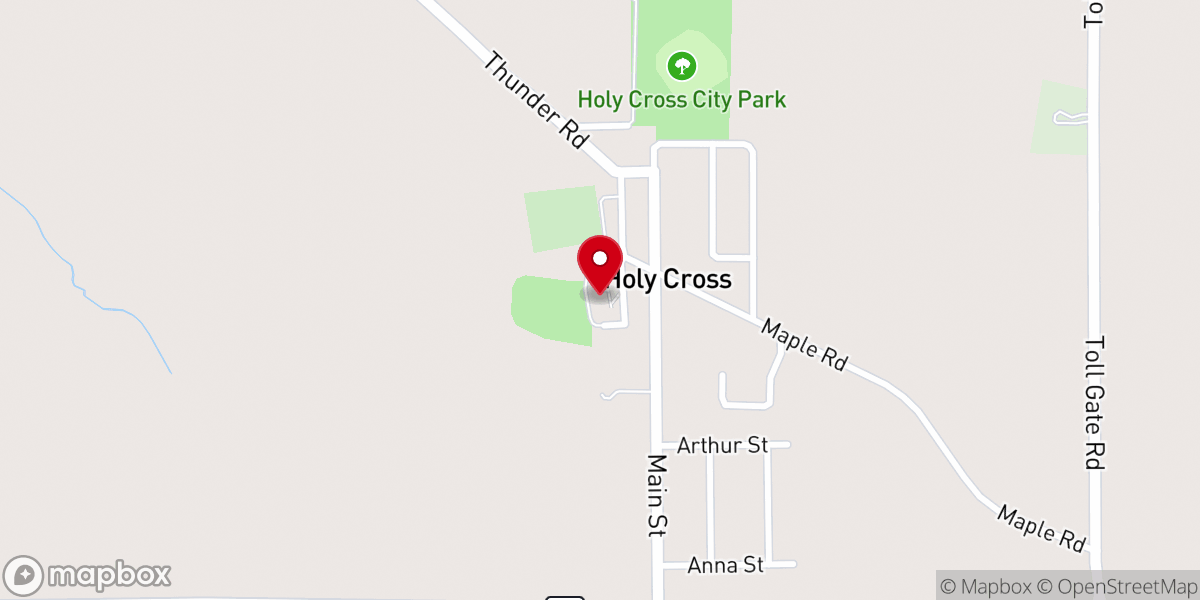 Map showing location of St John Baptist de La Salle Pastorate