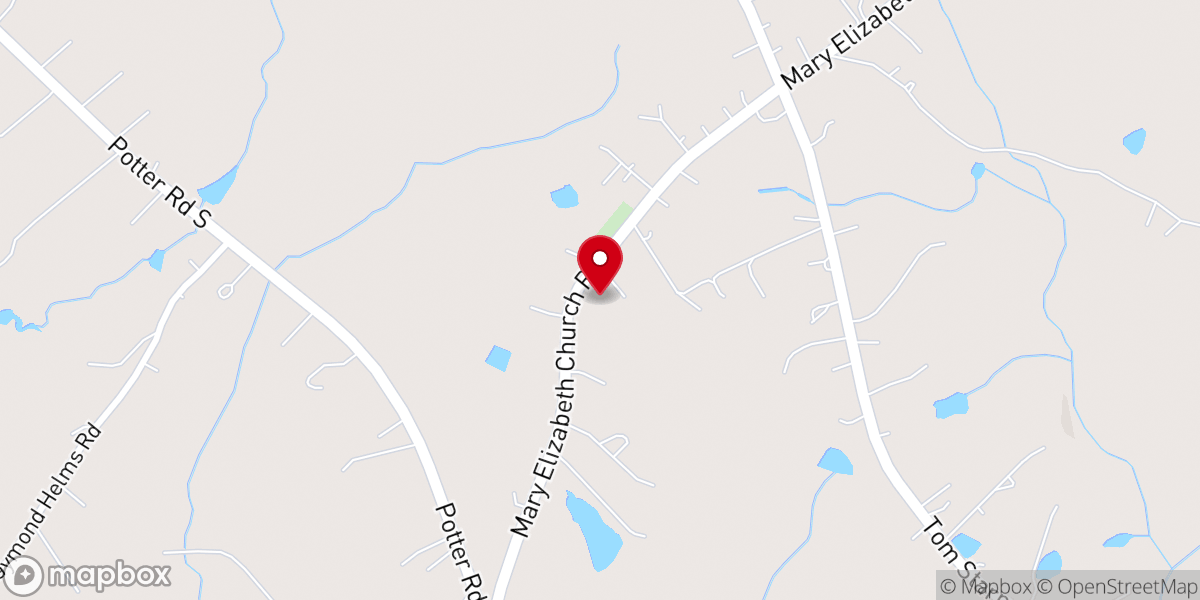 Map showing location of Mary Elizabeth Church