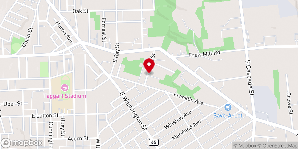 Map showing location of Highland U P Church