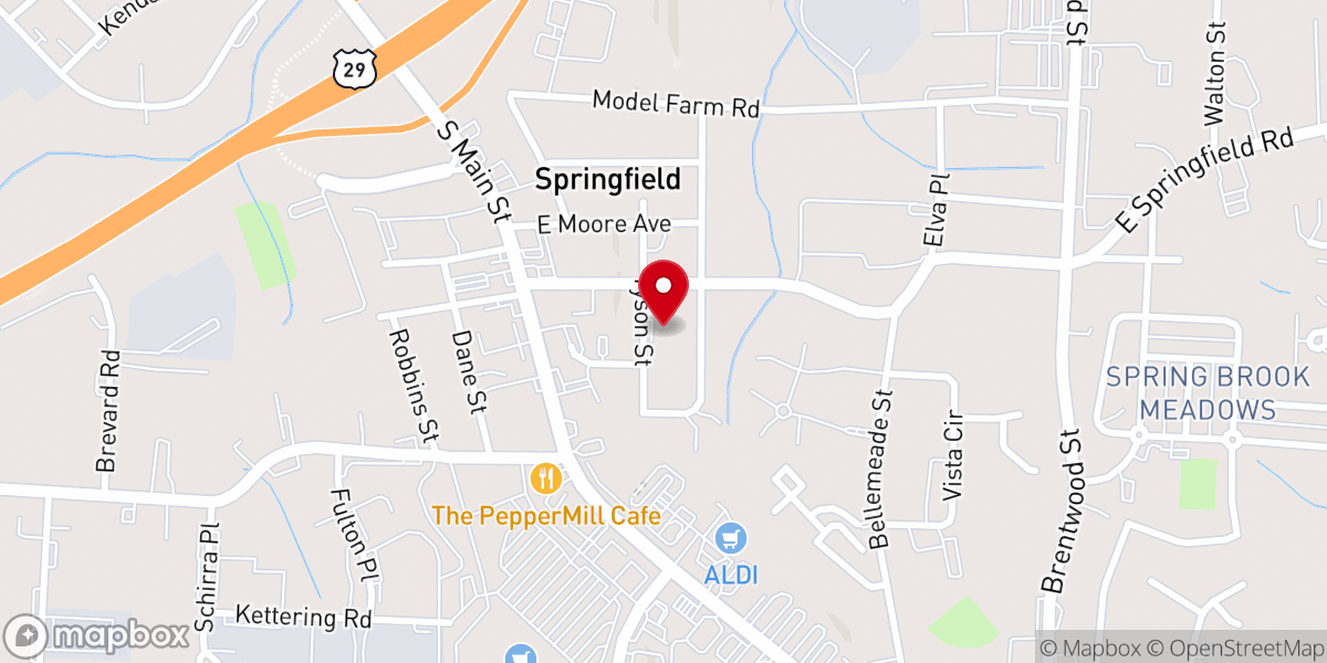 Map showing location of Whispering Hope Baptist Church Inc