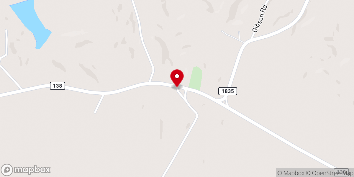 Map showing location of Mount Pleasant United Methodist Church