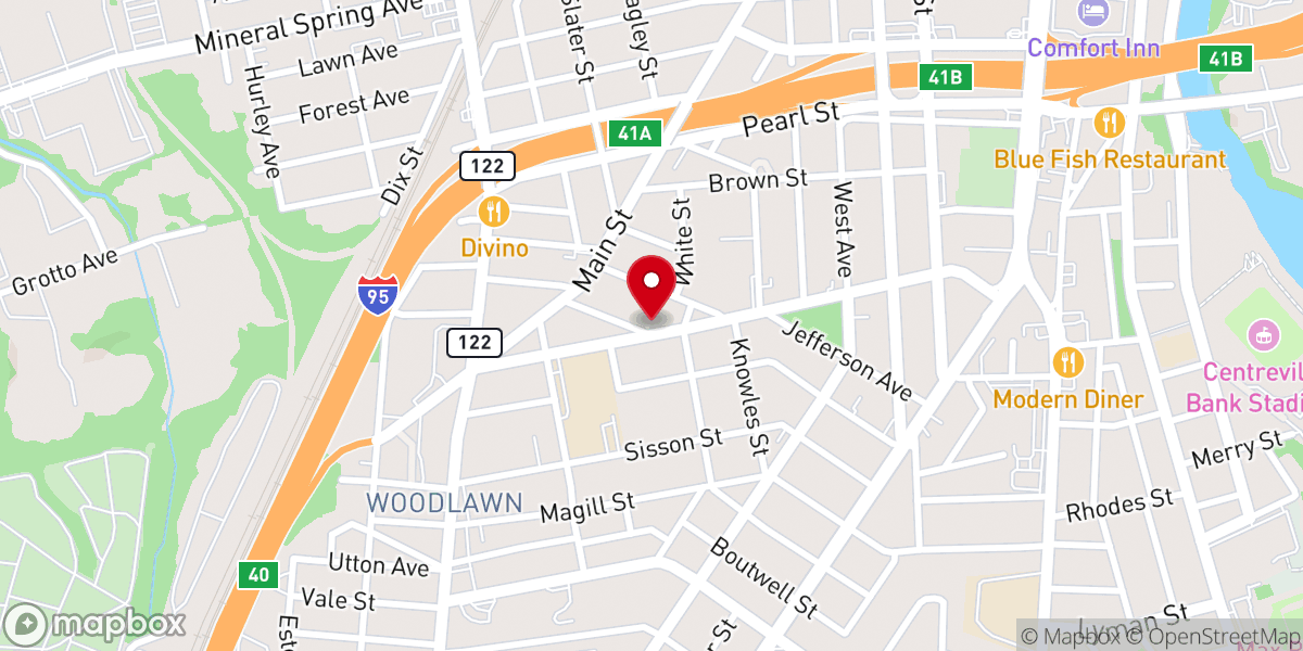 Map showing location of The Parrish