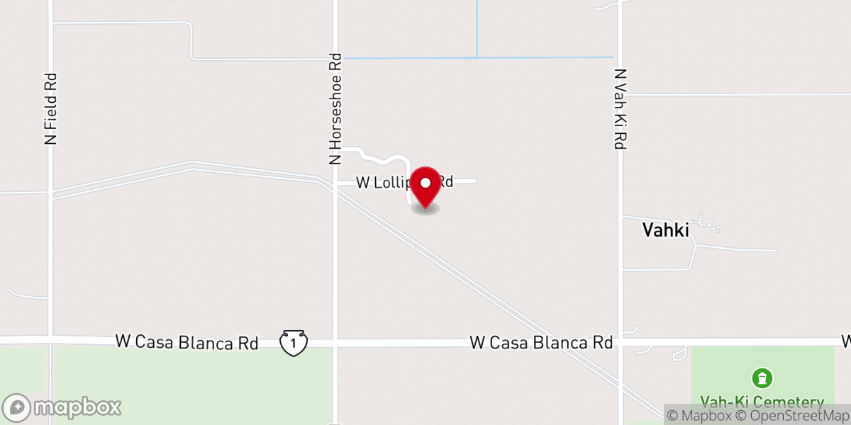 Map showing location of Casa Blanca Baptist Church