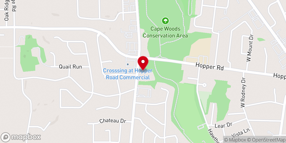 Map showing location of Mt Auburn Christian Church