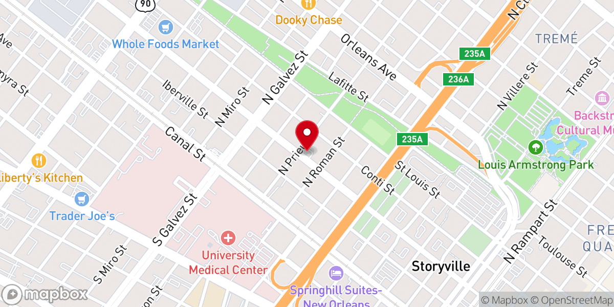 Map showing location of Cosmopolitan Evangalistic Baptist Church