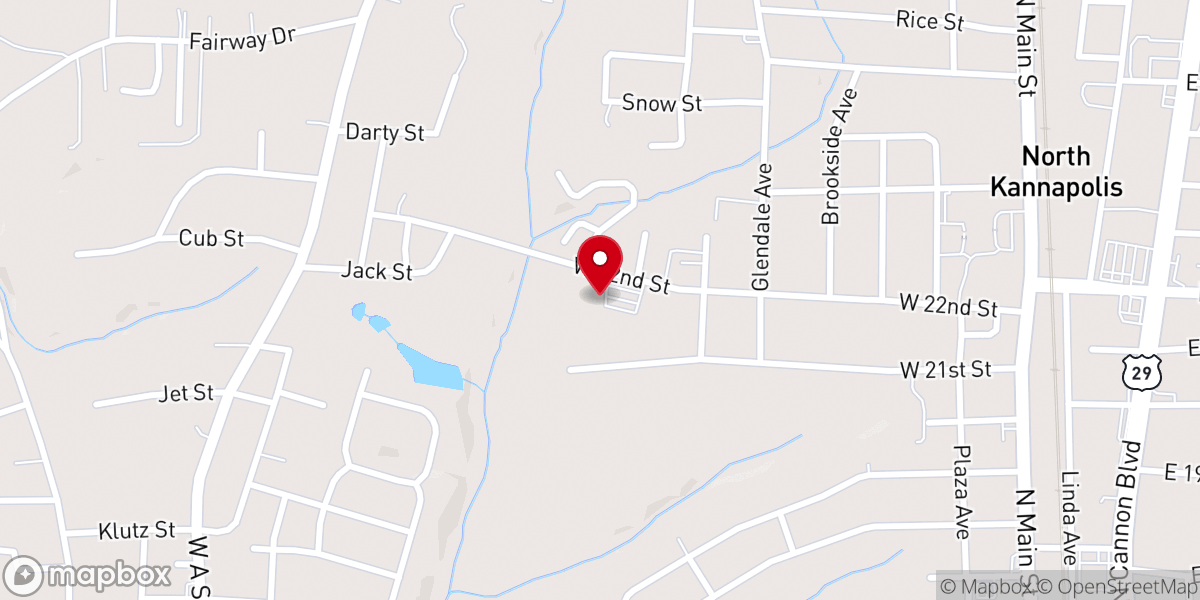 Map showing location of Friendship Freewill Baptist