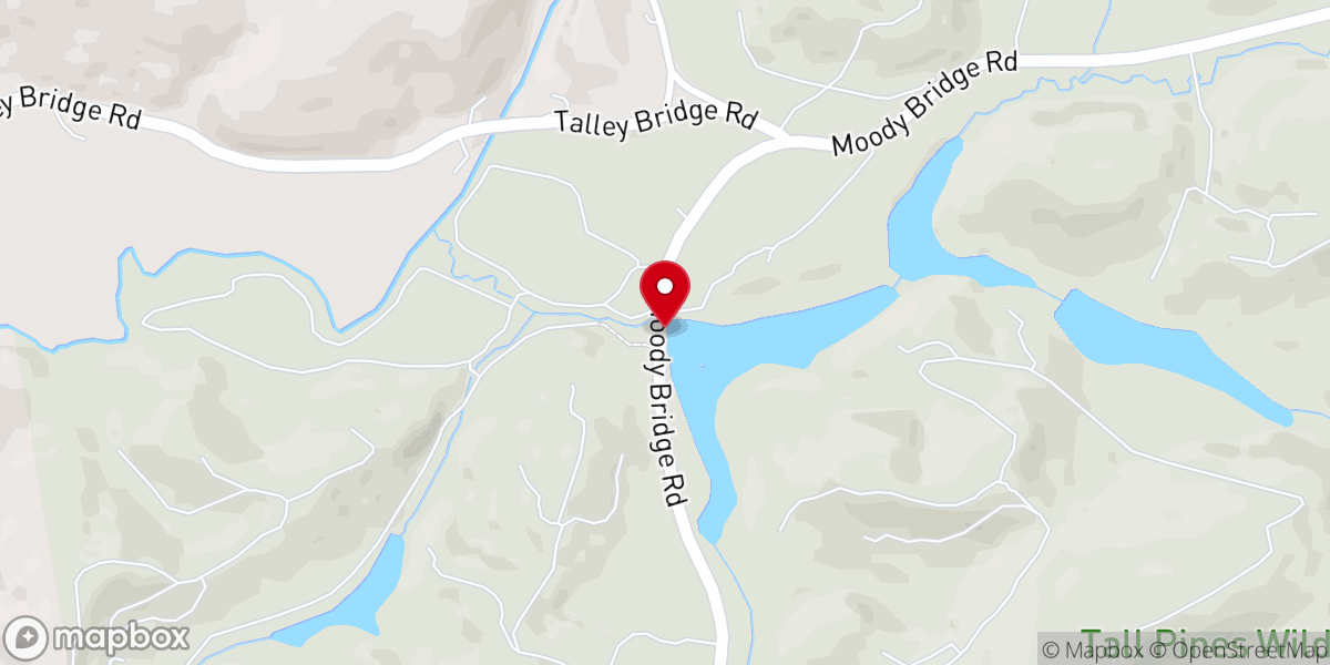 Map showing location of Tall Pines Wildlife Management Area