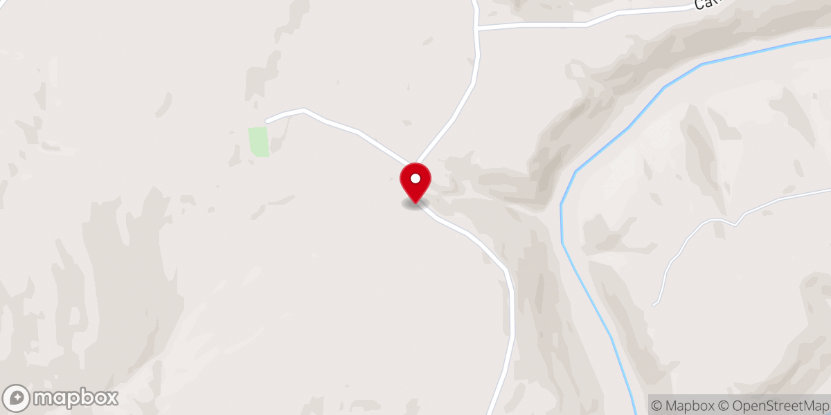 Map showing location of Riverton Baptist Church