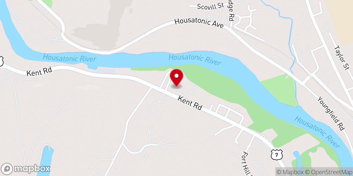 Map showing location of Riverview Baptist Church
