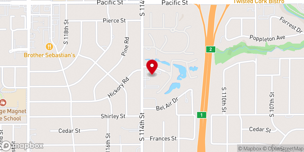 Map showing location of Presbyterian Church of the Cross