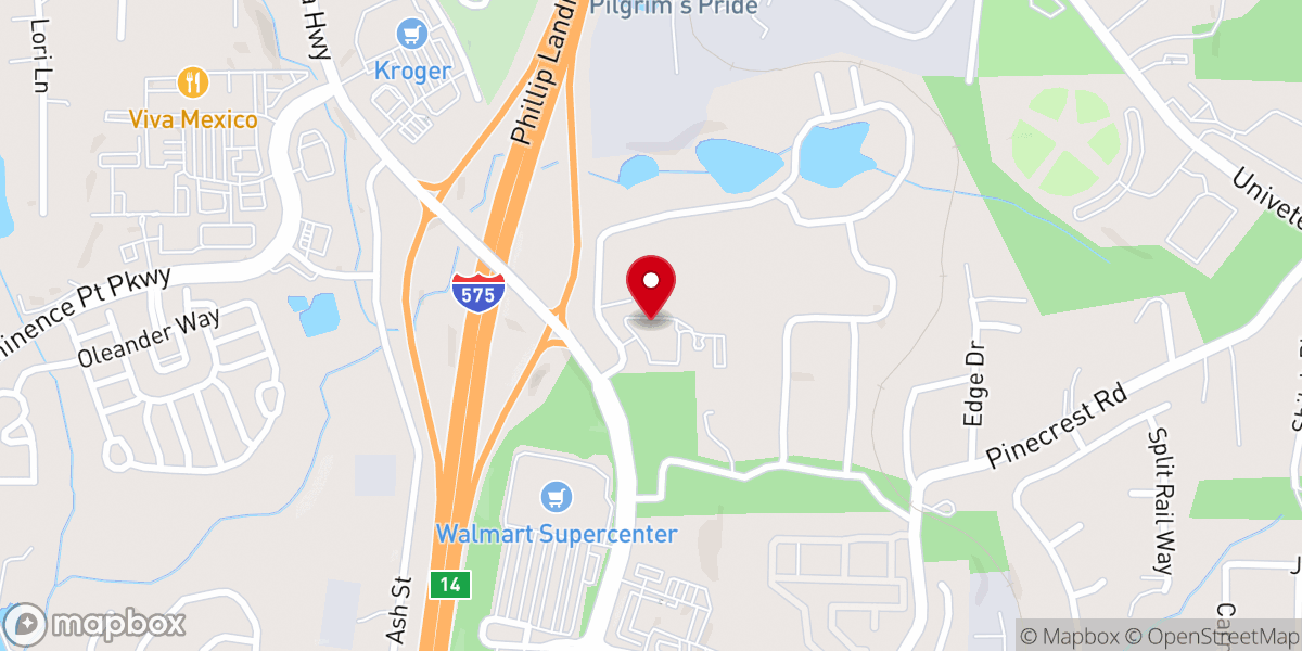 Map showing location of New Life Church