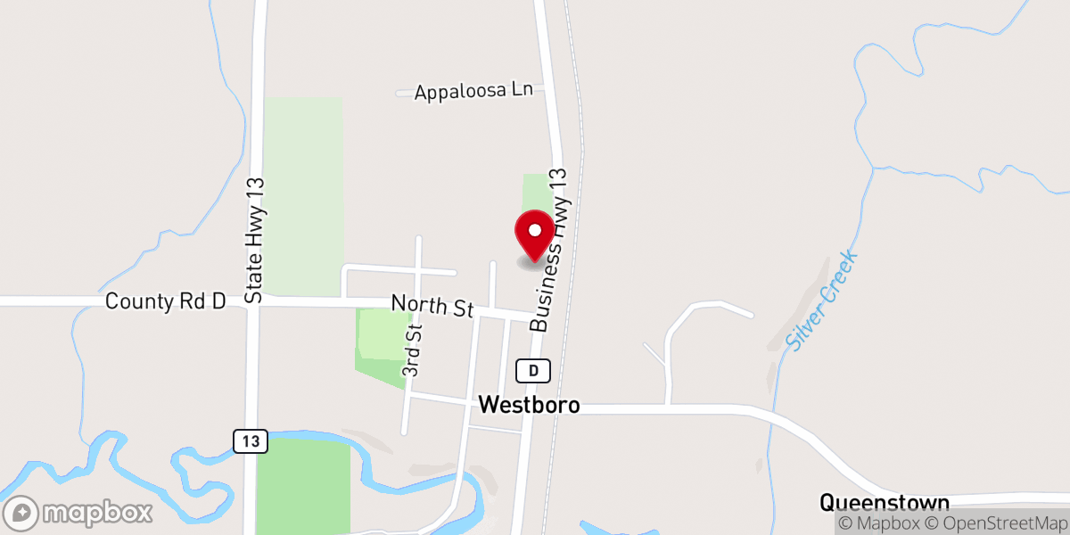 Map showing location of First Lutheran Church