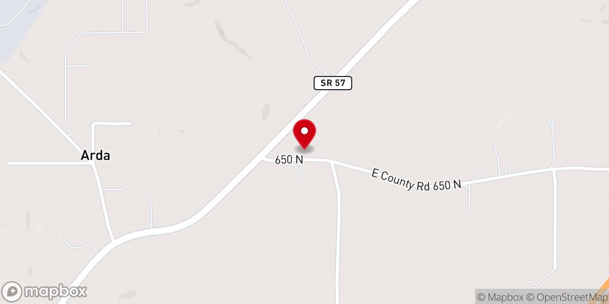 Map showing location of Twin Oaks Church