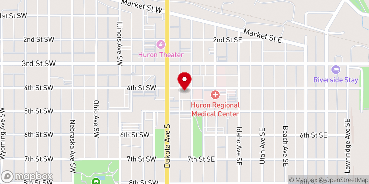 Map showing location of Centennial Stone Church