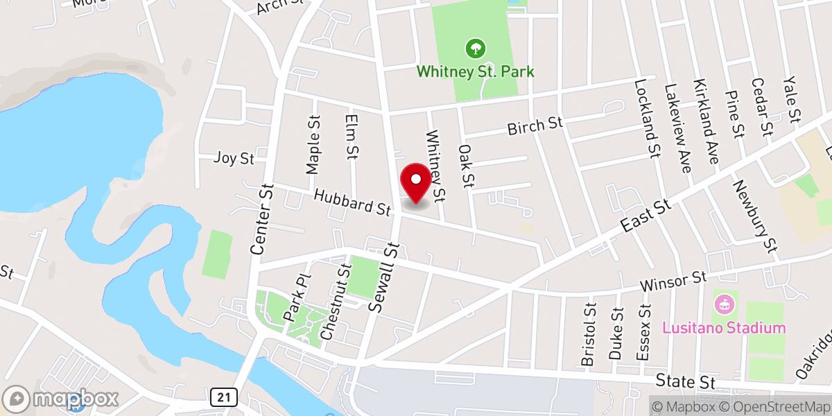 Map showing location of St Paul's United Methodist Church