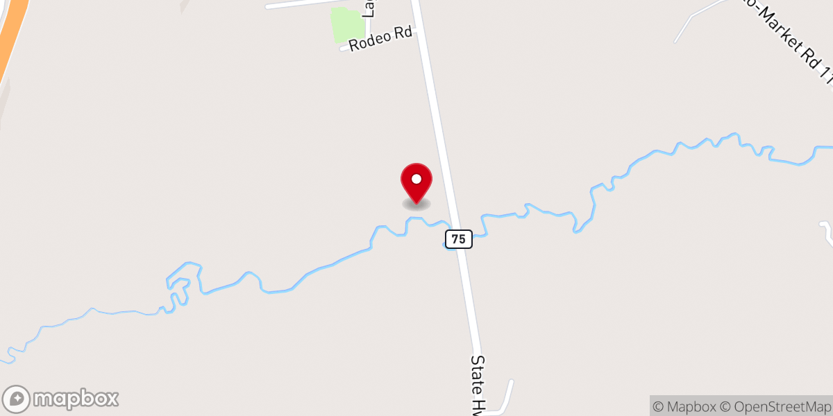 Map showing location of The Venue at Leaning Oak Ranch