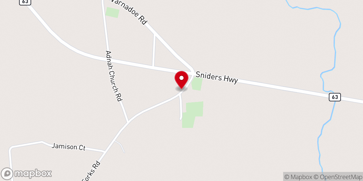 Map showing location of Pemel Church