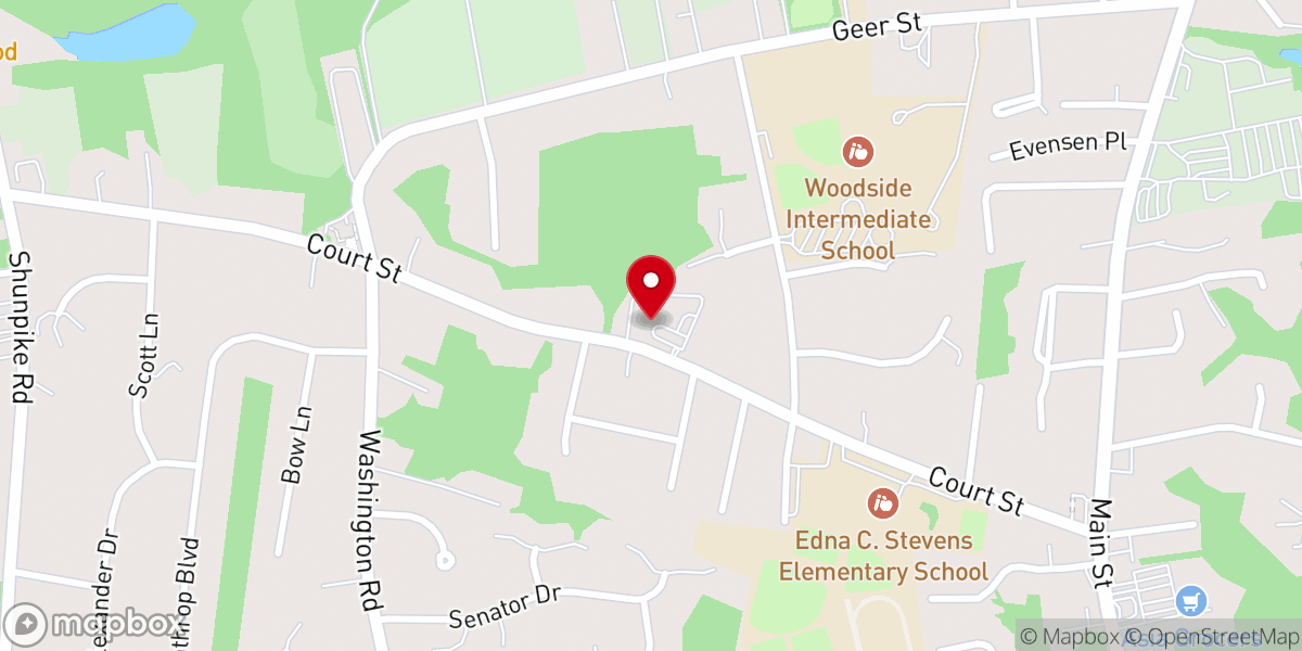 Map showing location of Bethany Church