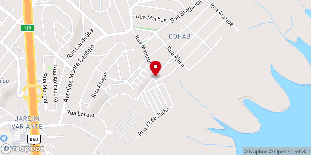Map showing location of Igreja Católica Sagrada Família