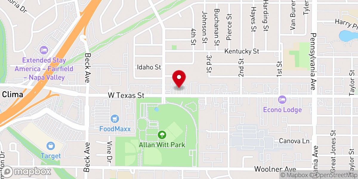 Map showing location of Praise Covenant Church
