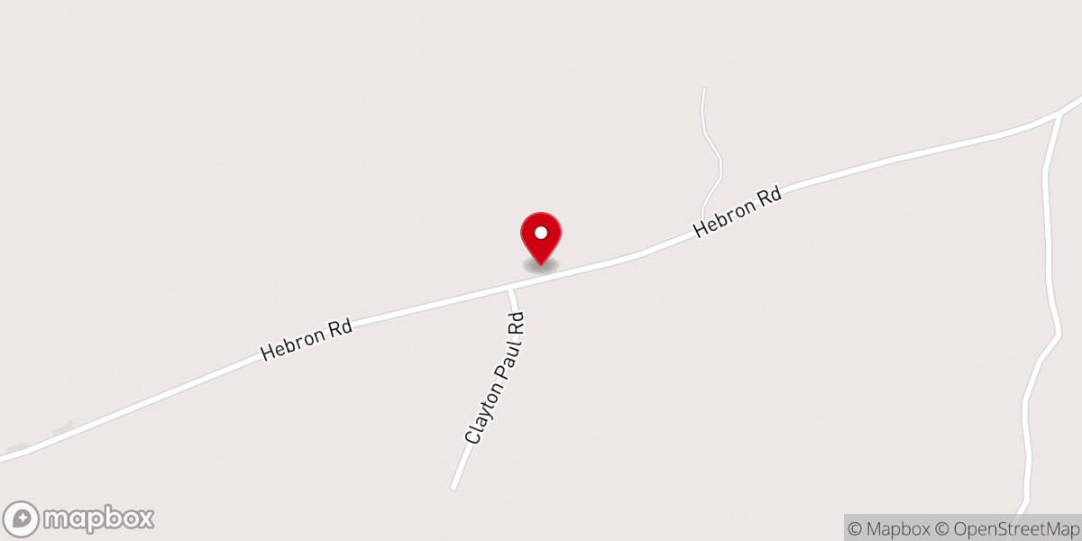 Map showing location of Pine Chapel
