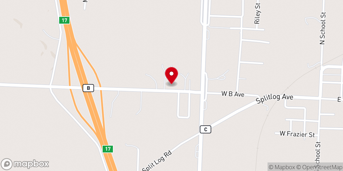 Map showing location of Word and Spirit Revival Tabernacle