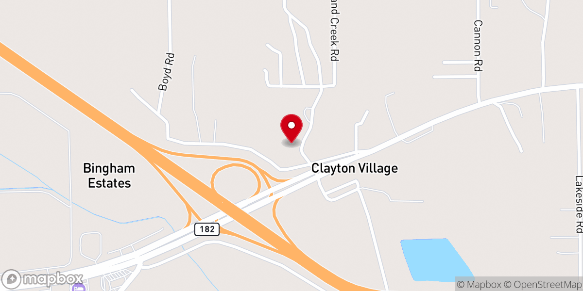 Map showing location of First John Missionary Baptist Church