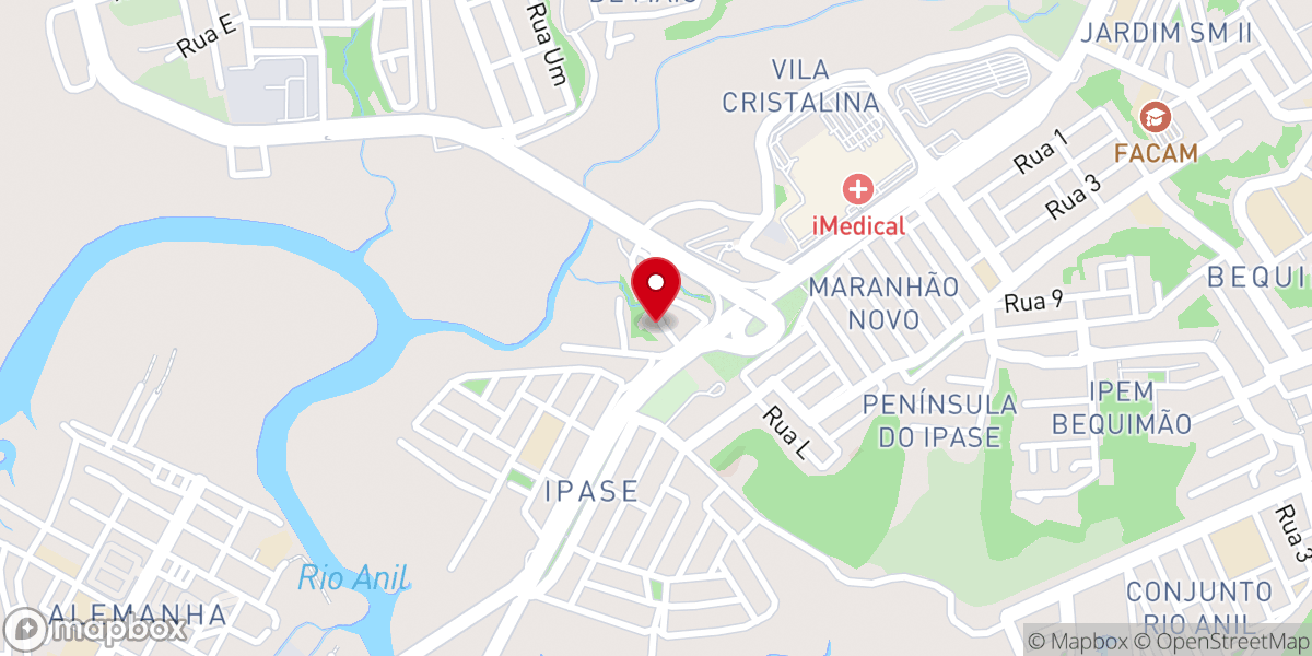 Map showing location of Igreja Pentecostal Semeando Em Lágrimas