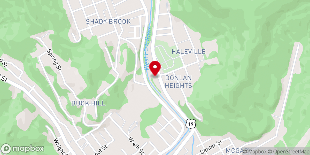 Map showing location of Haleville Union Mission Church