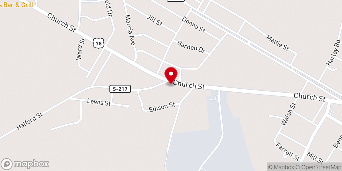 Map showing location of P & K Discount And Thrift