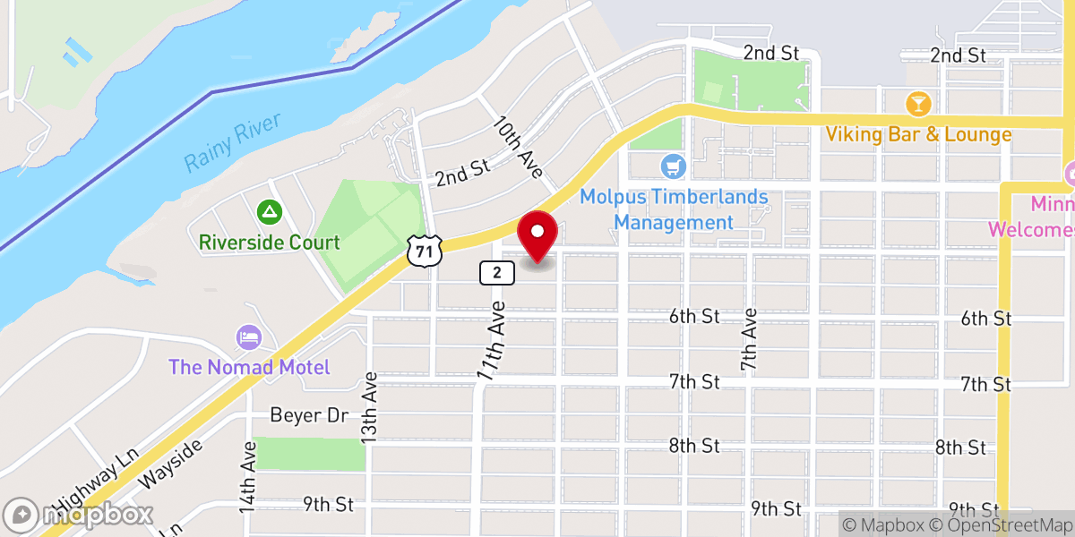Map showing location of Faith United Church of Christ