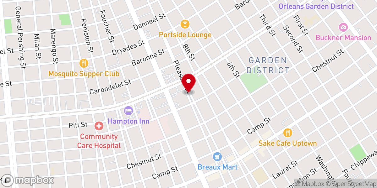 Map showing location of McDonough Zachery Park