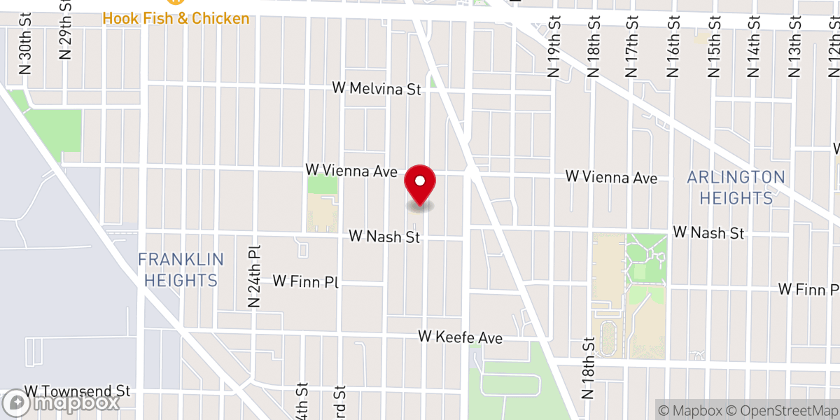 Map showing location of Siloah Lutheran Church