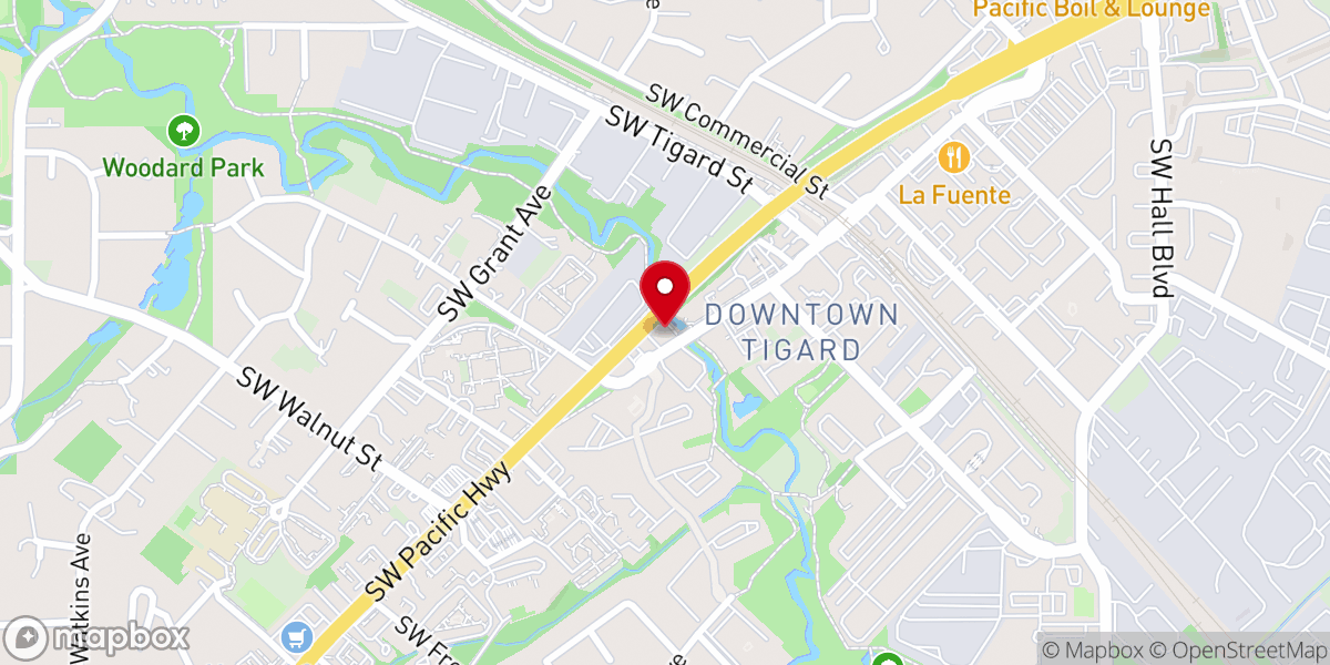 Map showing location of Hope Lutheran Church