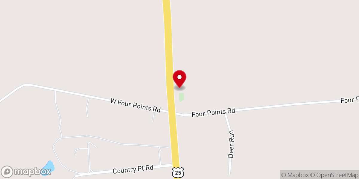 Map showing location of Green Branch Christian Faith Center